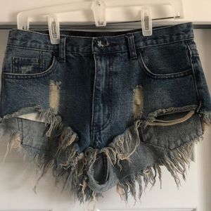 BNWOT One teaspoon Rollers Shorts 26